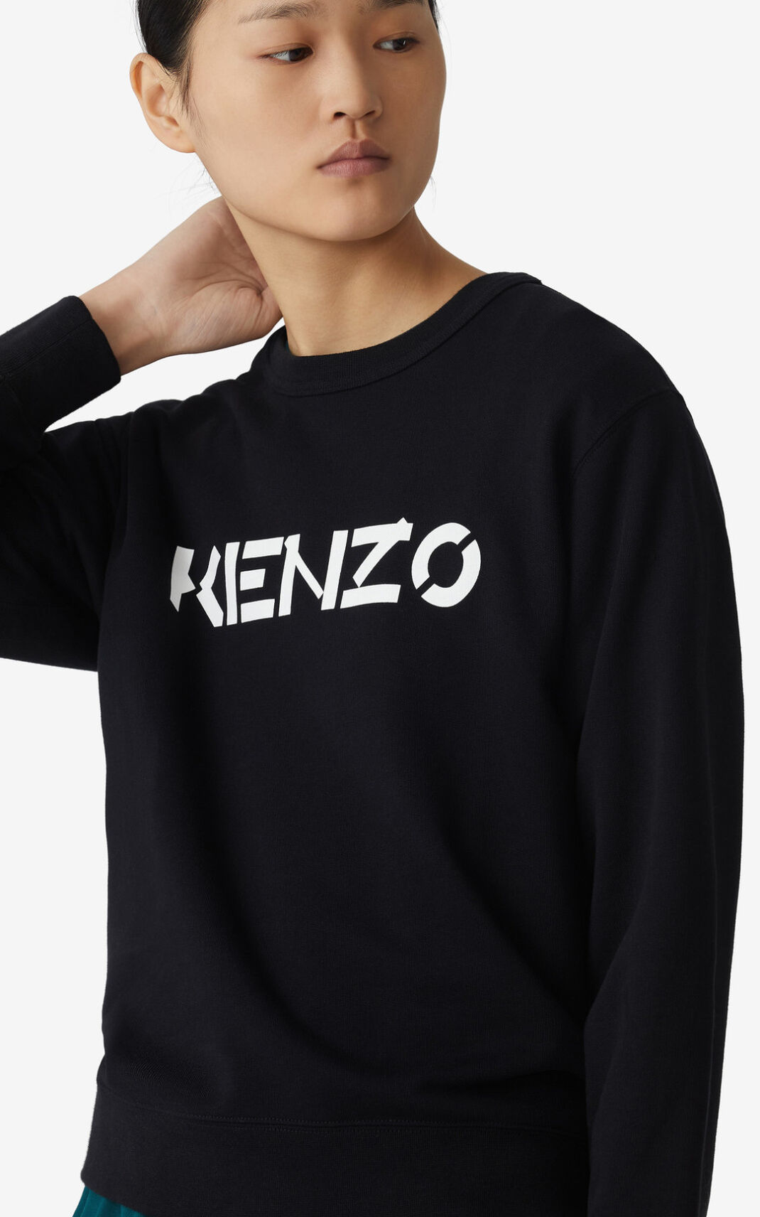 Kenzo Logo Sweatshirt Dame - Sort DK-392563